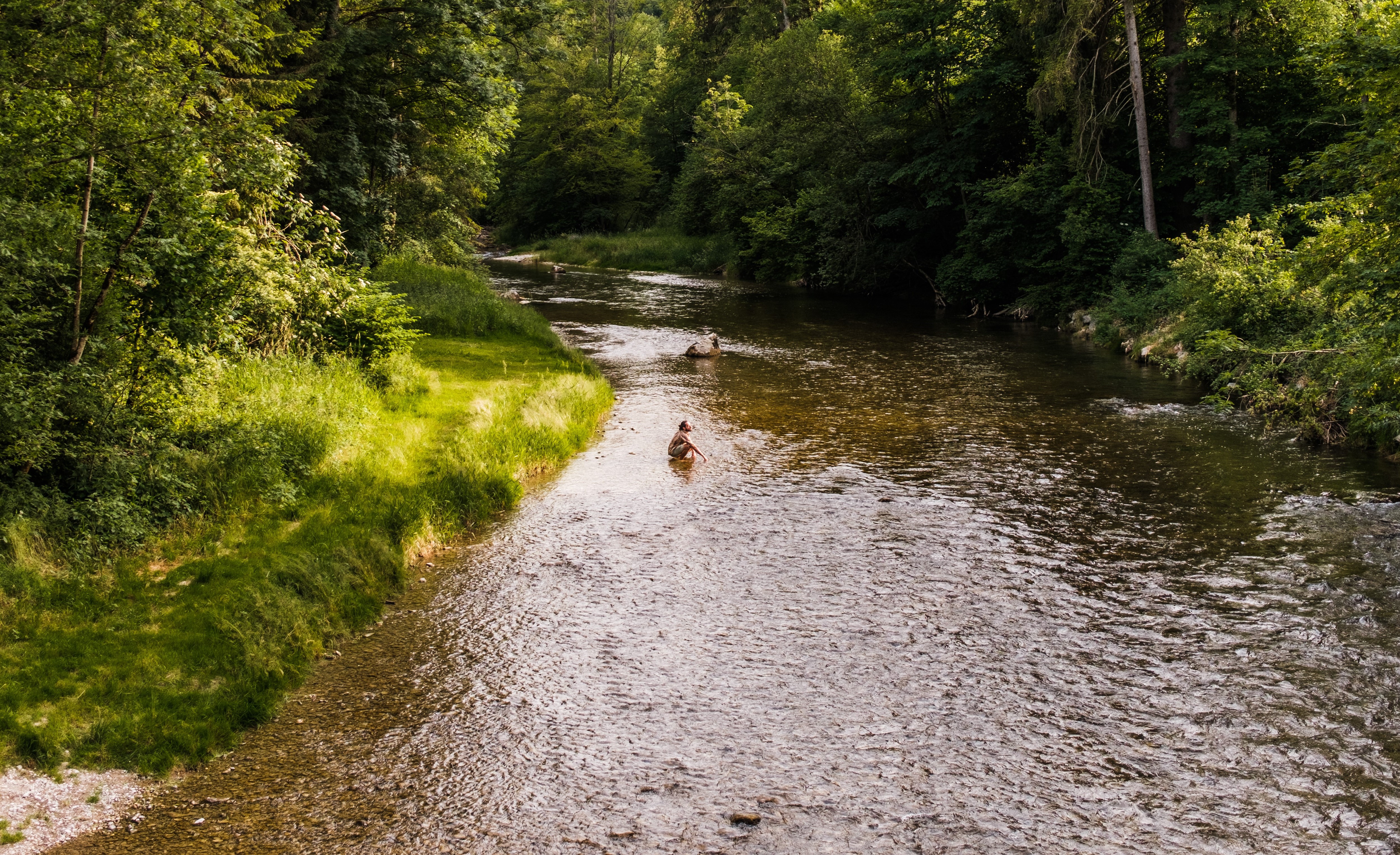 Kanutour auf dem Fluss